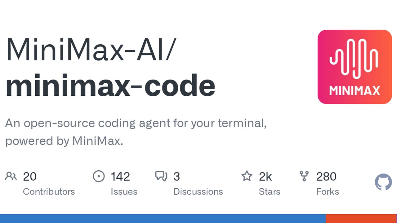 MiniMax Releases Open-Source Terminal Coding Agent for Local and Cloud Models
