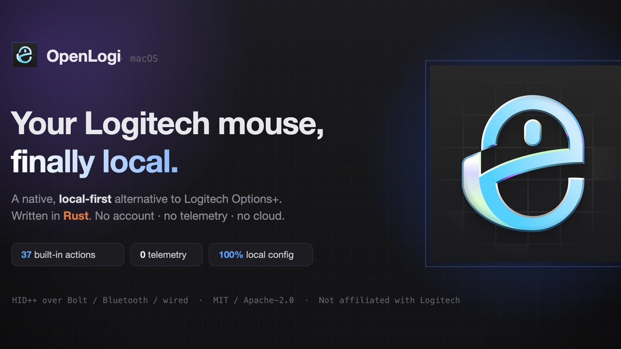 OpenLogi: रस्ट में विकसित लॉitech उपकरणों के लिए नया ओपन-सोर्स विकल्प
