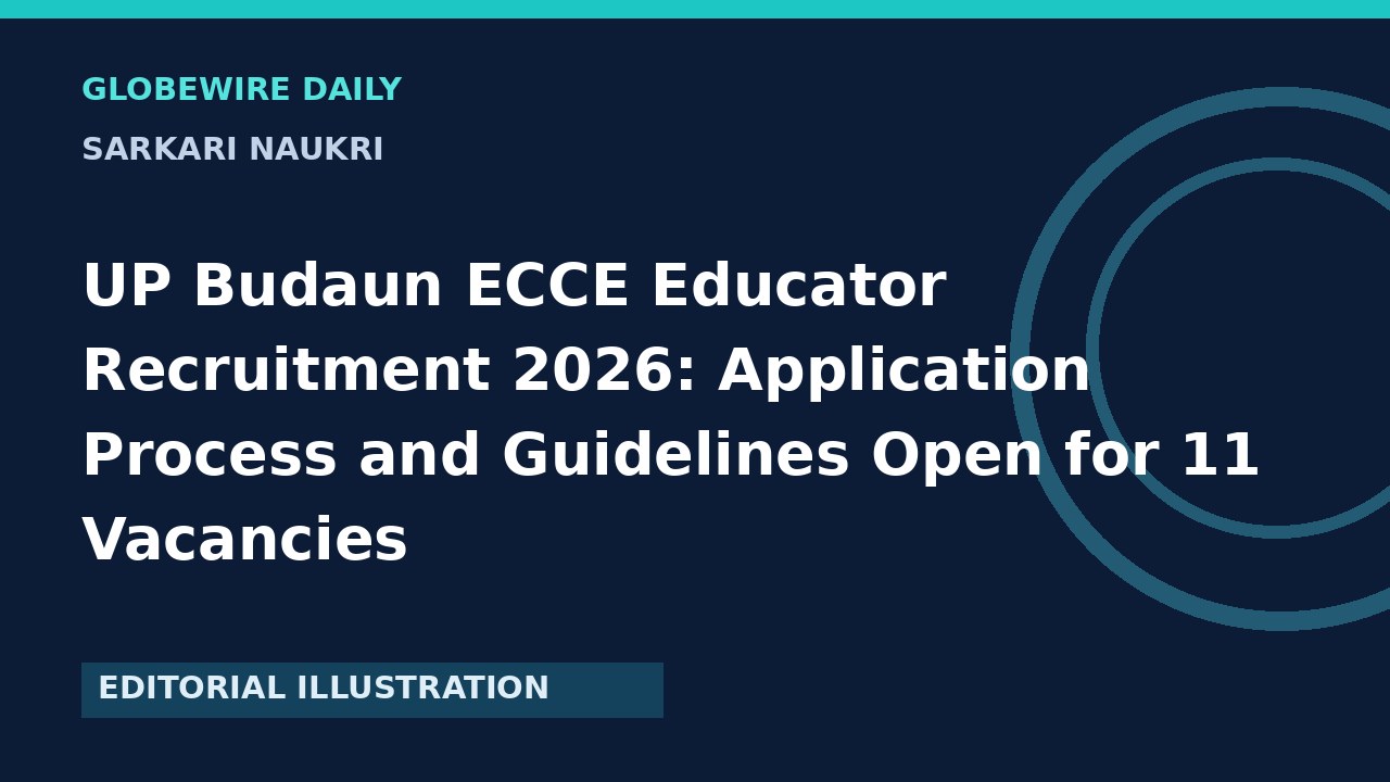 UP Budaun ECCE Educator Recruitment 2026: Application Process and Guidelines Open for 11 Vacancies