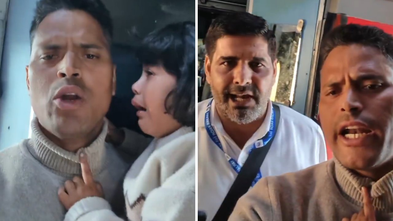 Viral Video Shows Dispute Between ITBP Personnel and Train TTE Over Seating Arrangement
