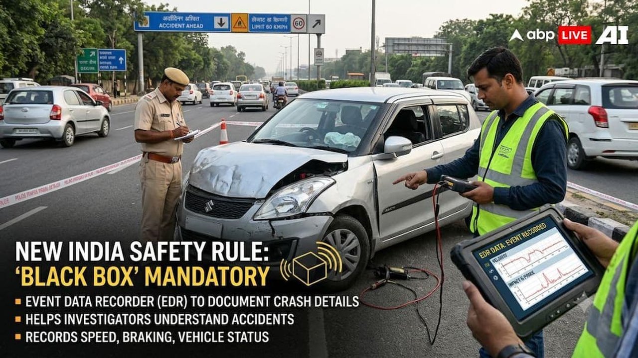 India Prepares New Vehicle Safety Rules Requiring Aircraft-Like 'Black Box' EDRs