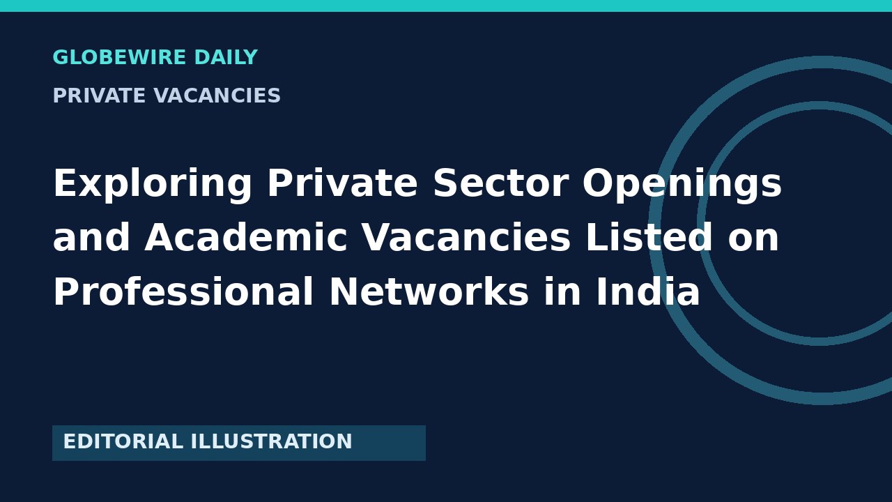 Exploring Private Sector Openings and Academic Vacancies Listed on Professional Networks in India