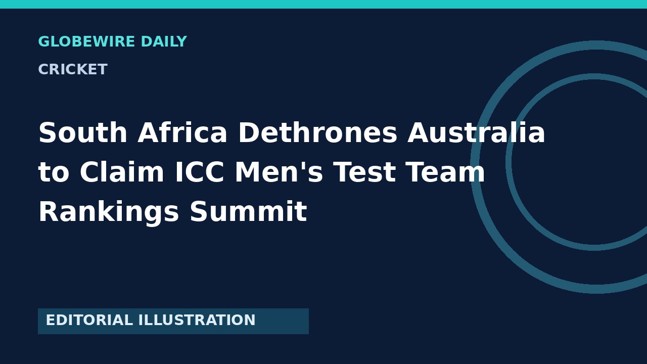 South Africa Dethrones Australia to Claim ICC Men's Test Team Rankings Summit