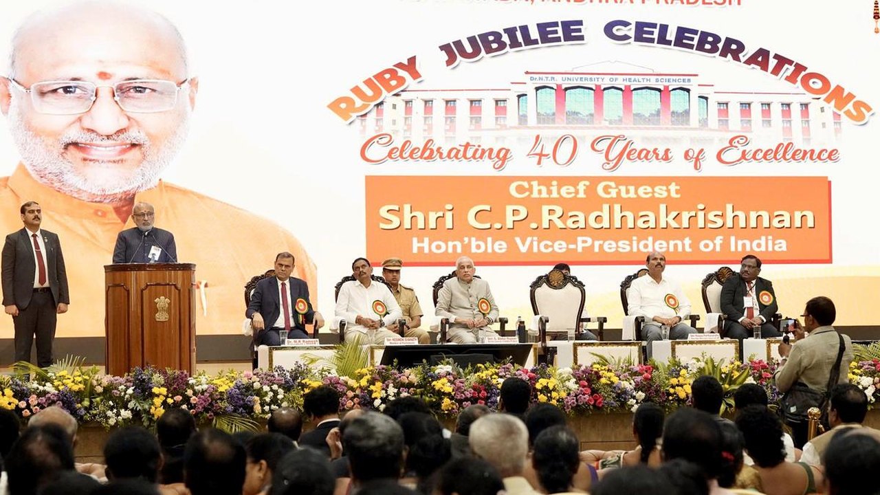 Vice-President C.P. Radhakrishnan Urges Universities to Prioritize Medical Research