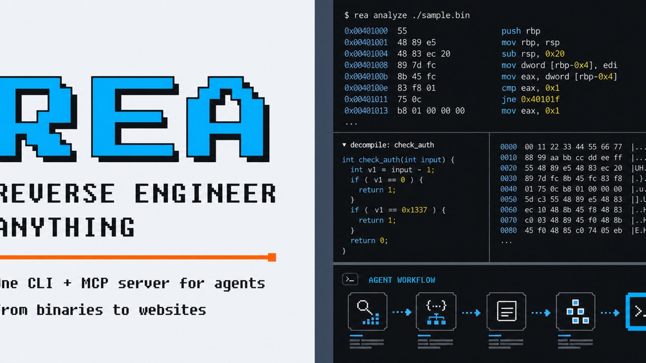 REA Project Connects AI Agents to Reverse Engineering Tools for Binaries and Applications