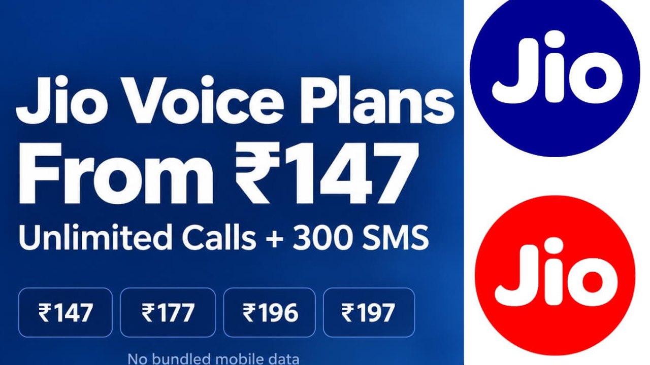 Reliance Jio Introduces Four Short-Validity Voice and SMS Plans Starting at Rs 147